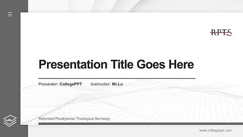 Reformed Presbyterian Theological Seminary Thesis Proposal/Graduation Defense PPT Template