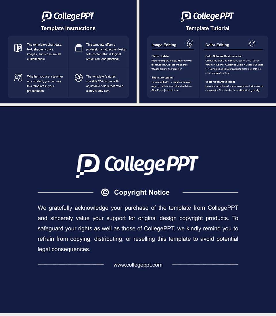 Quinnipiac University Course/Courseware Creation PPT Template4:3 ratio PPT effect preview image5