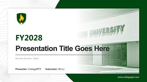Rasmussen University – Topeka Academic Presentation/Research Findings Report PPT Template