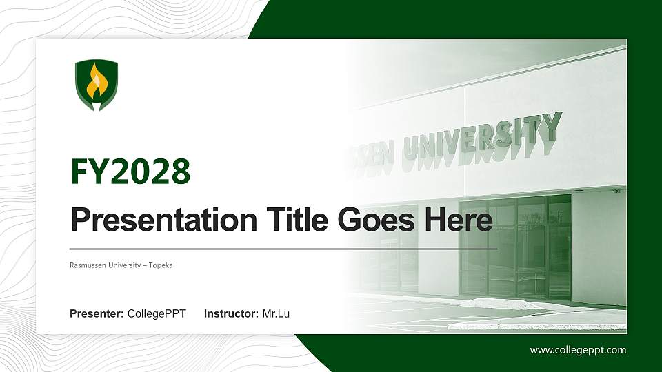 Rasmussen University – Topeka Academic Presentation/Research Findings Report PPT Template16:9 ratio PPT effect preview image