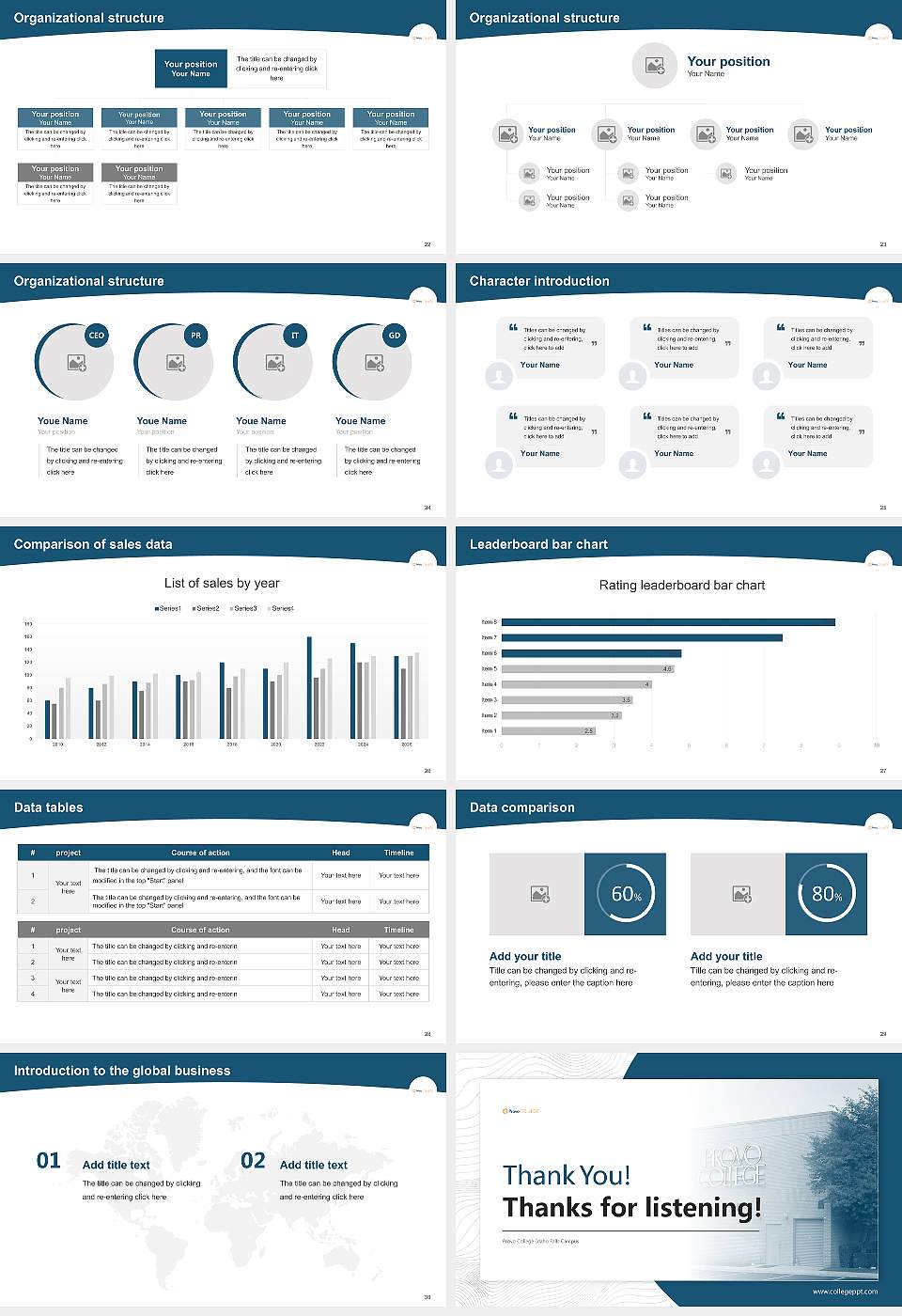 Provo College-Idaho Falls Campus Academic Presentation/Research Findings Report PPT Template16:9 ratio PPT effect preview image4