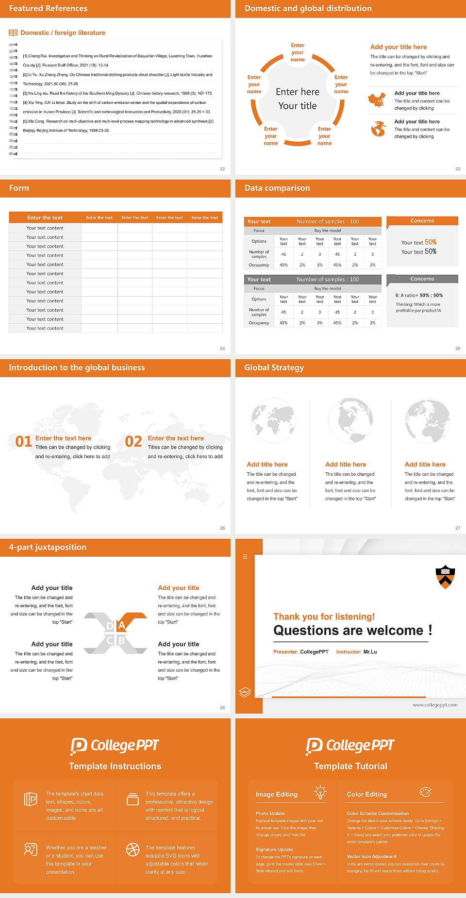 Princeton University Thesis Proposal/Graduation Defense PPT Template4:3 ratio PPT effect preview image4