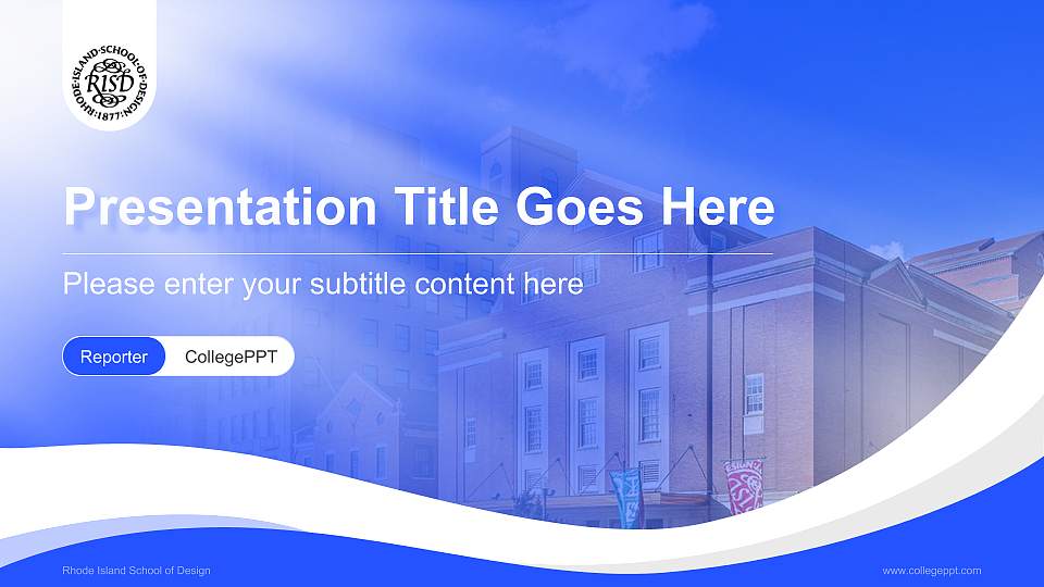 Rhode Island School of Design Lecture Sharing and Networking Event PPT Template16:9 ratio PPT effect preview image