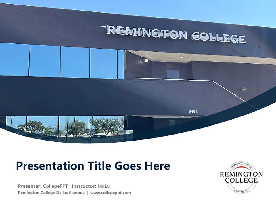 Remington College Dallas Campus Course/Courseware Creation PPT Template4:3 ratio PPT effect preview image5
