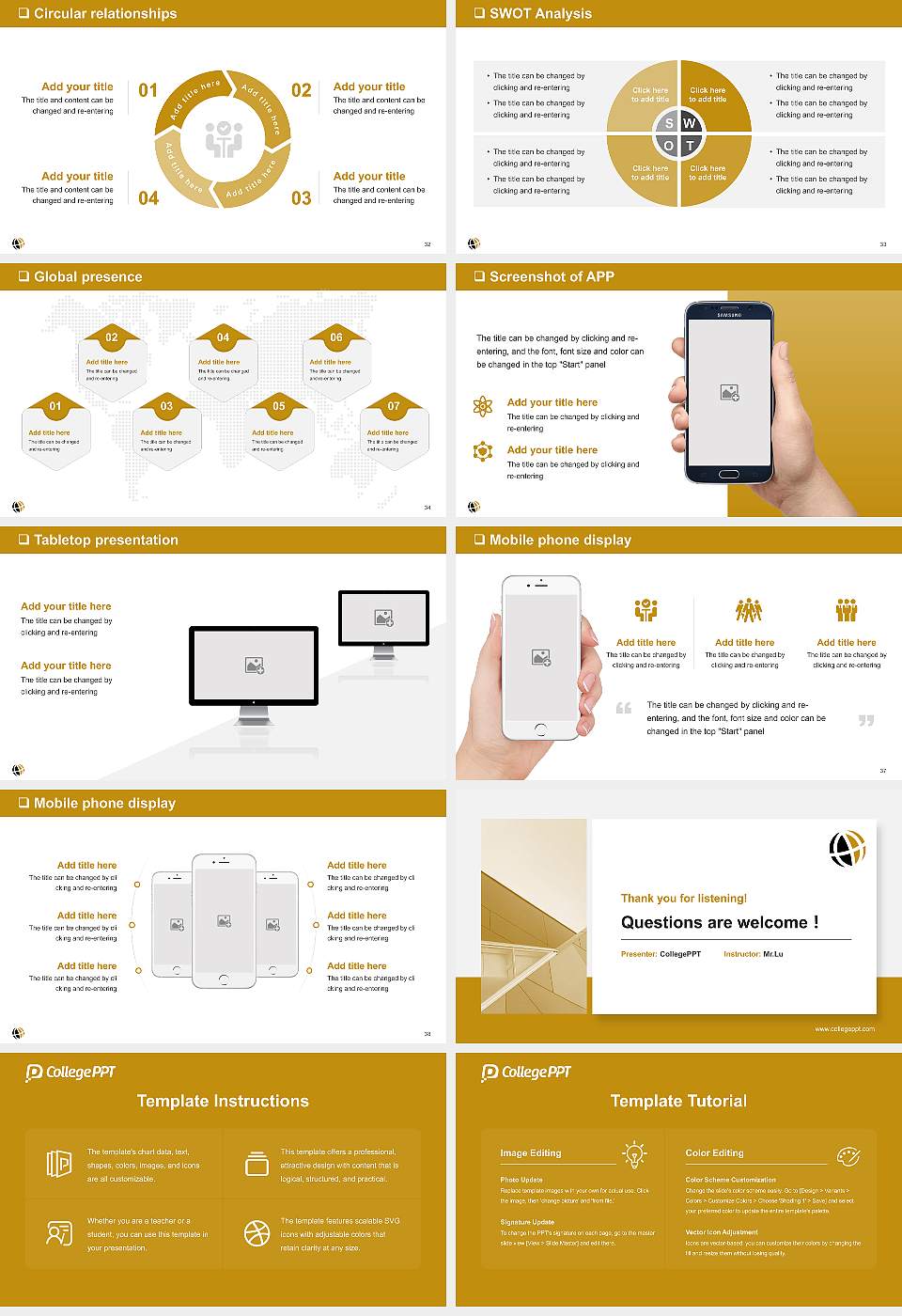 Purdue University Global General Purpose PPT Template16:9 ratio PPT effect preview image5