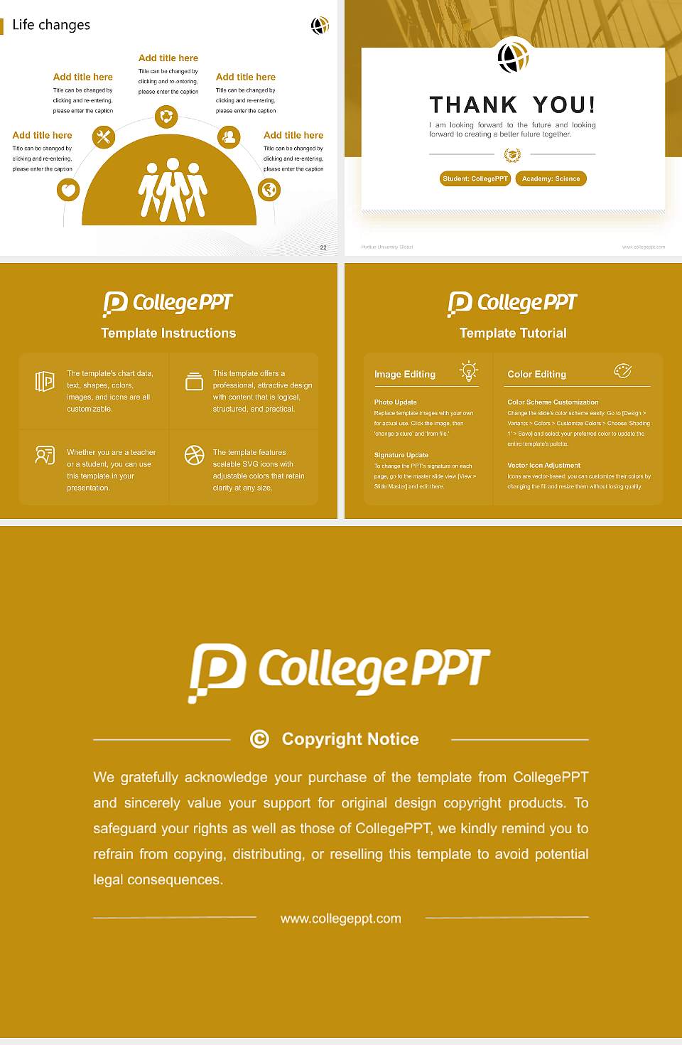 Purdue University Global National Scholarship Defense PPT Template4:3 ratio PPT effect preview image4