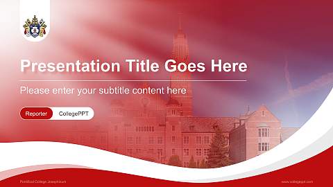 Pontifical College Josephinum Lecture Sharing and Networking Event PPT Template