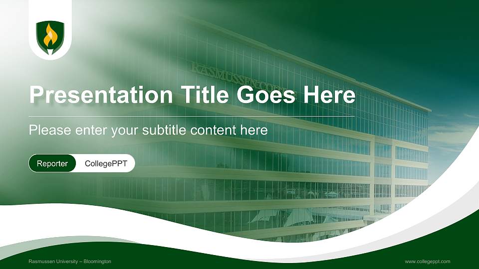 Rasmussen University – Bloomington Lecture Sharing and Networking Event PPT Template16:9 ratio PPT effect preview image