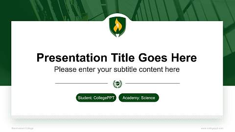 Rasmussen College National Scholarship Defense PPT Template