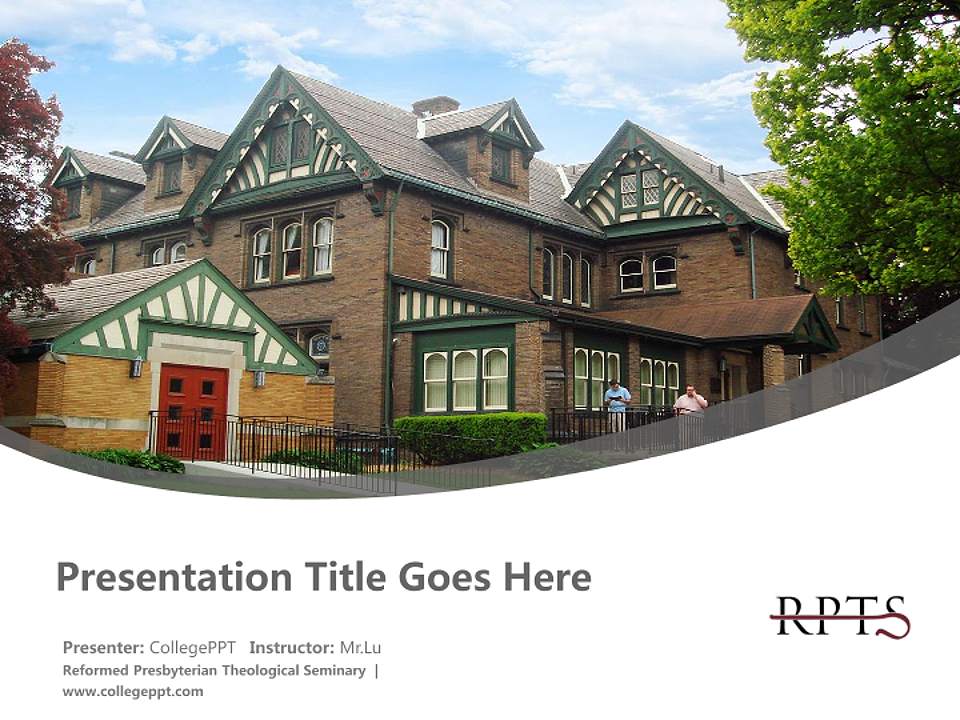 Reformed Presbyterian Theological Seminary Course/Courseware Creation PPT Template4:3 ratio PPT effect preview image5
