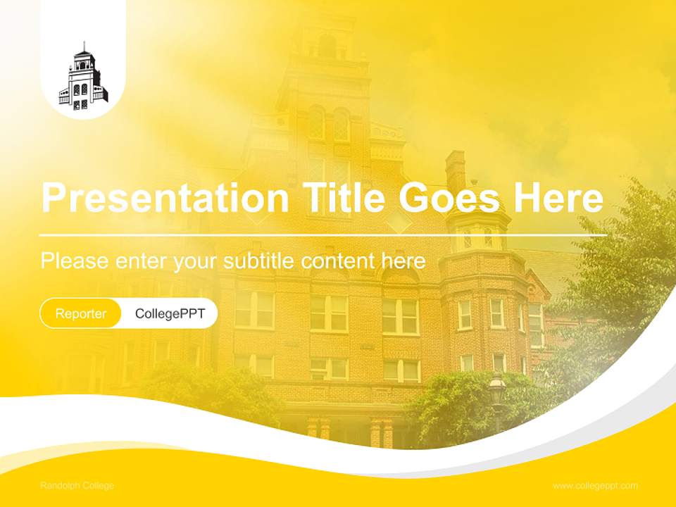 Randolph College Lecture Sharing and Networking Event PPT Template4:3 ratio PPT effect preview image4