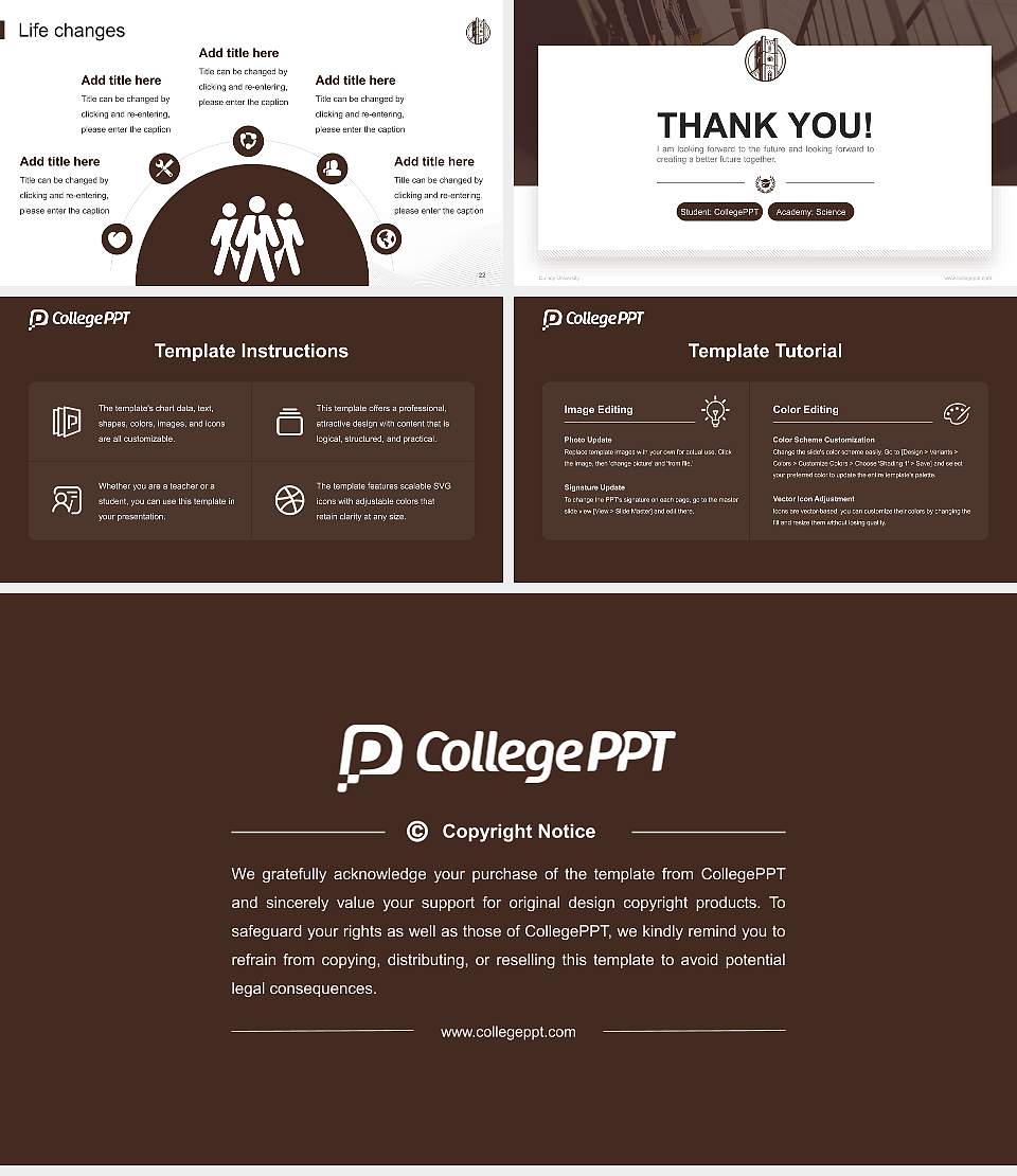 Quincy University National Scholarship Defense PPT Template16:9 ratio PPT effect preview image4