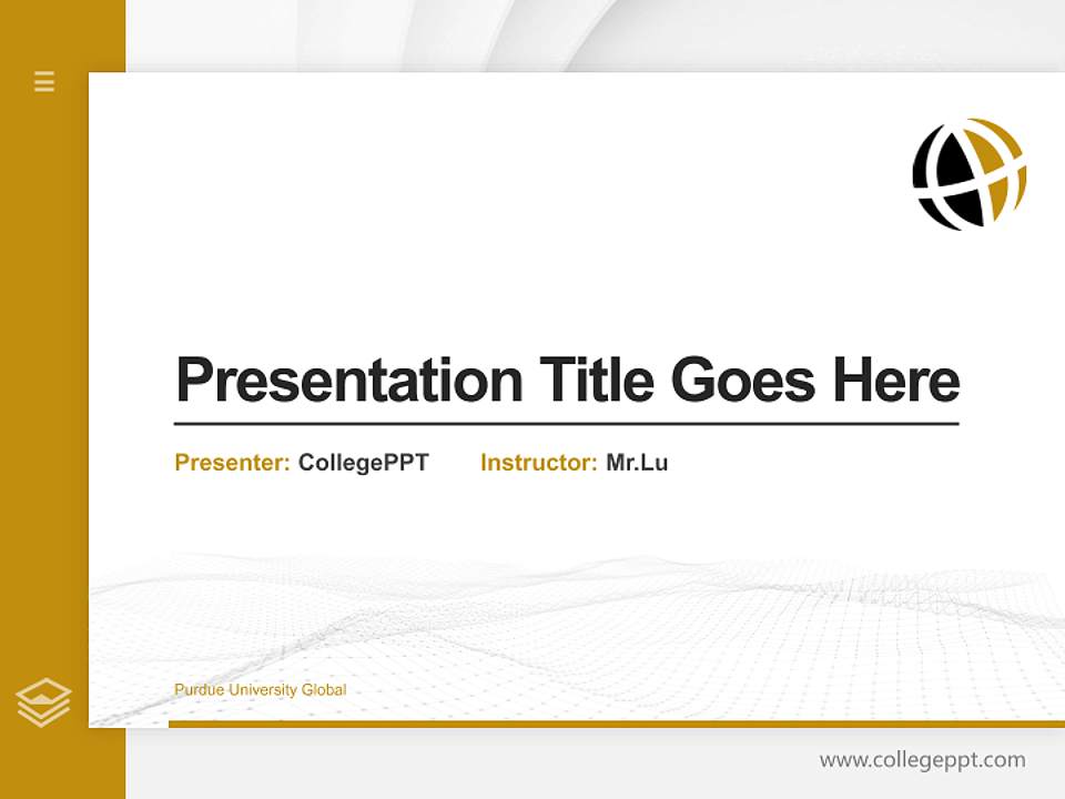 Purdue University Global Thesis Proposal/Graduation Defense PPT Template4:3 ratio PPT effect preview image5