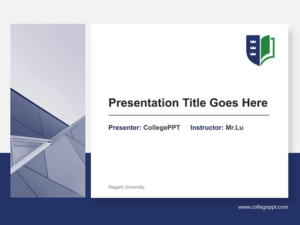 Regent University General Purpose PPT Template4:3 ratio PPT effect preview image6