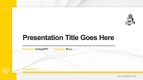 Randolph College Thesis Proposal/Graduation Defense PPT Template