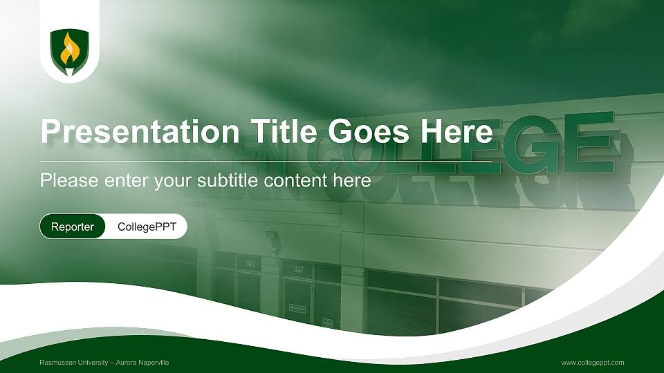 Rasmussen University – Aurora Naperville Lecture Sharing and Networking Event PPT Template16:9 ratio PPT effect preview image