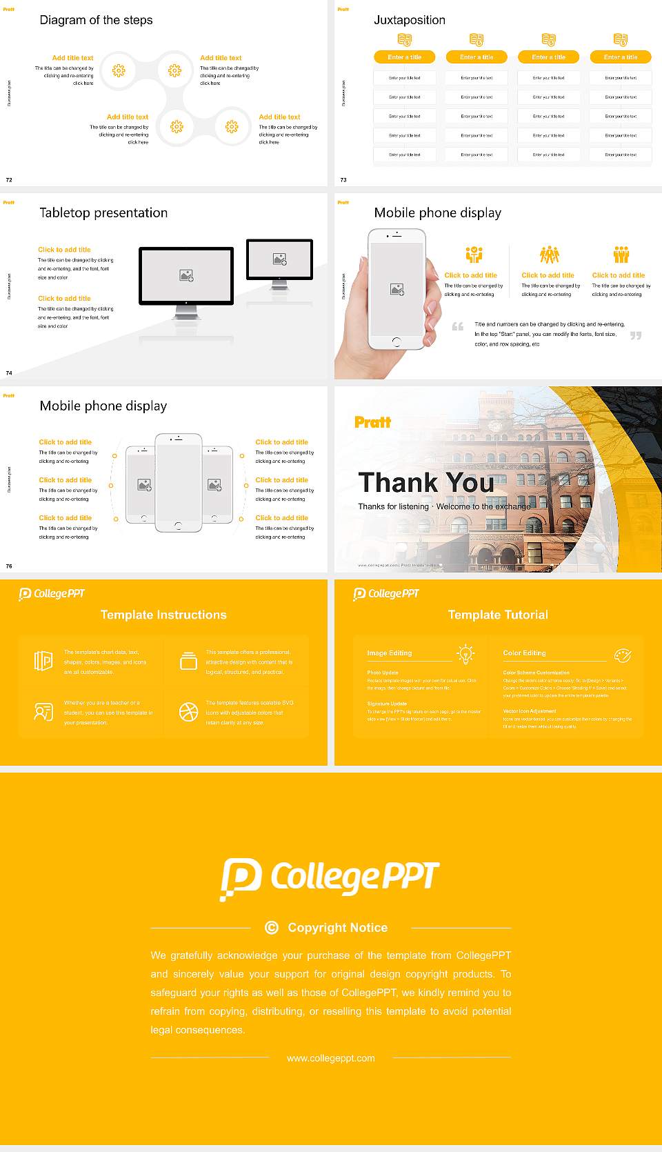 Pratt Institute-Main Competition/Entrepreneurship Contest PPT Template16:9 ratio PPT effect preview image9