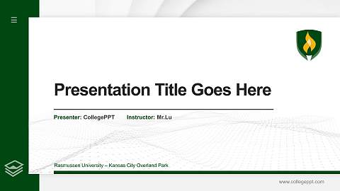 Rasmussen University – Kansas City Overland Park Thesis Proposal/Graduation Defense PPT Template