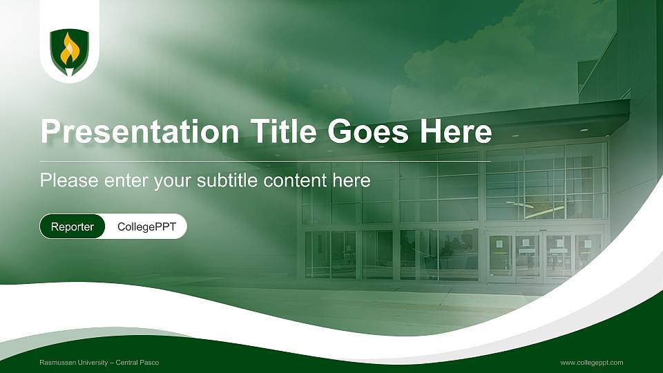 Rasmussen University – Central Pasco Lecture Sharing and Networking Event PPT Template16:9 ratio PPT effect preview image