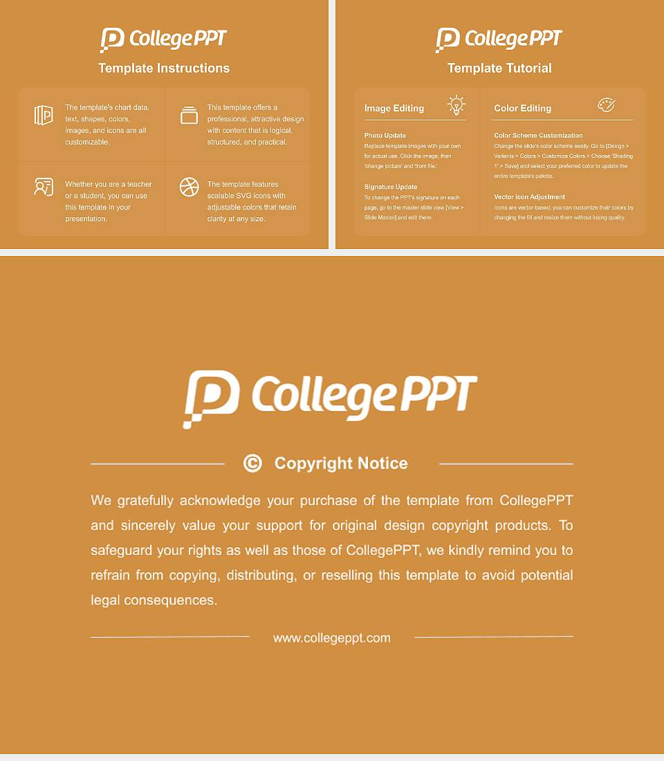 Prescott College Academic Presentation/Research Findings Report PPT Template4:3 ratio PPT effect preview image5