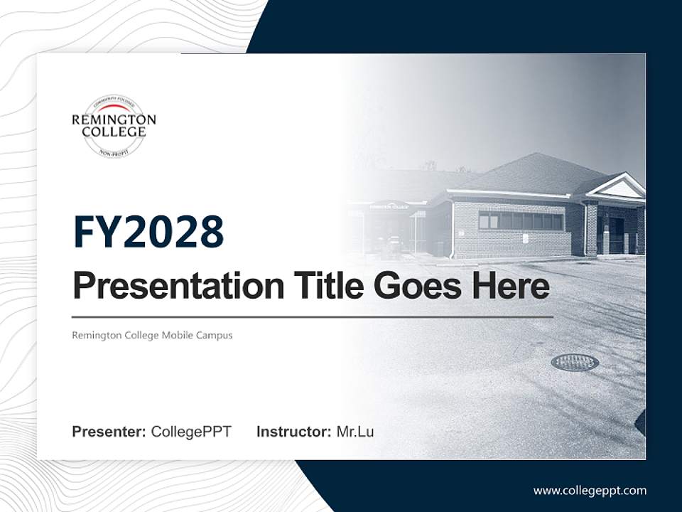 Remington College Mobile Campus Academic Presentation/Research Findings Report PPT Template4:3 ratio PPT effect preview image5