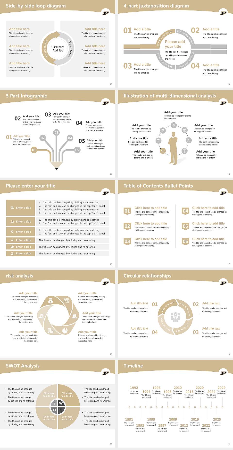 Purdue University-Main Campus Academic Presentation/Research Findings Report PPT Template4:3 ratio PPT effect preview image3