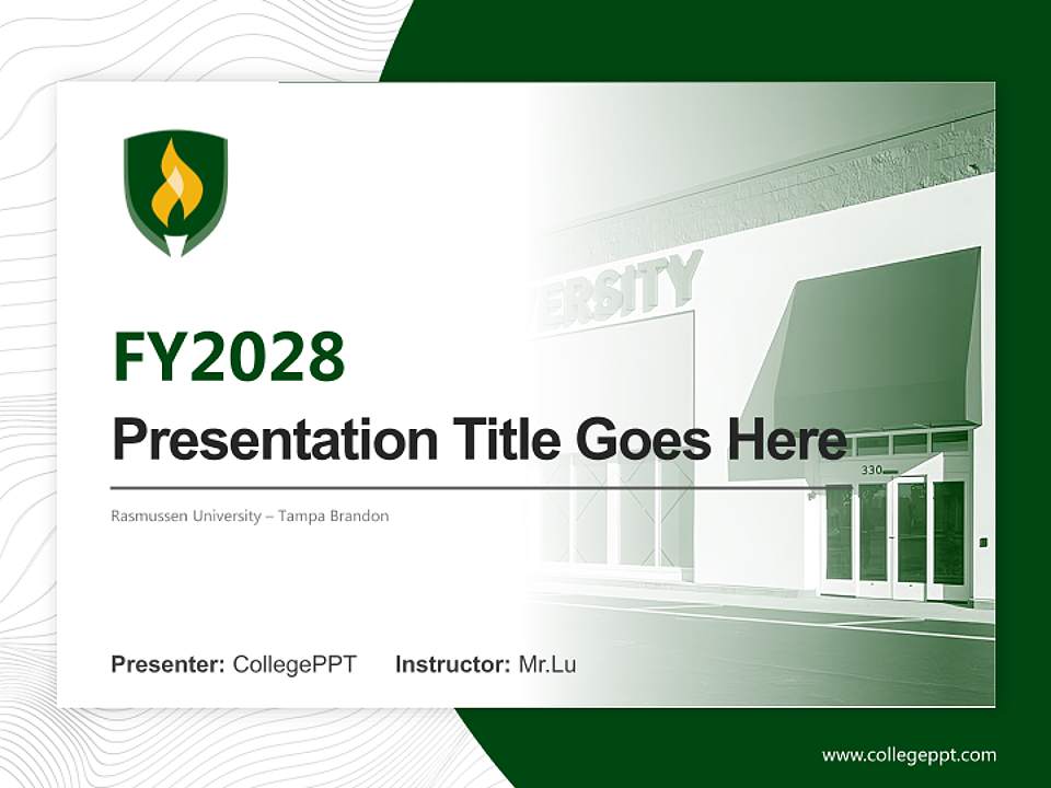 Rasmussen University – Tampa Brandon Academic Presentation/Research Findings Report PPT Template4:3 ratio PPT effect preview image5