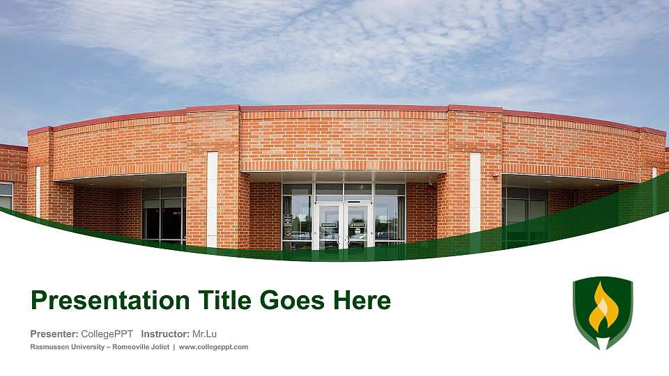 Rasmussen University – Romeoville Joliet Course/Courseware Creation PPT Template16:9 ratio PPT effect preview image