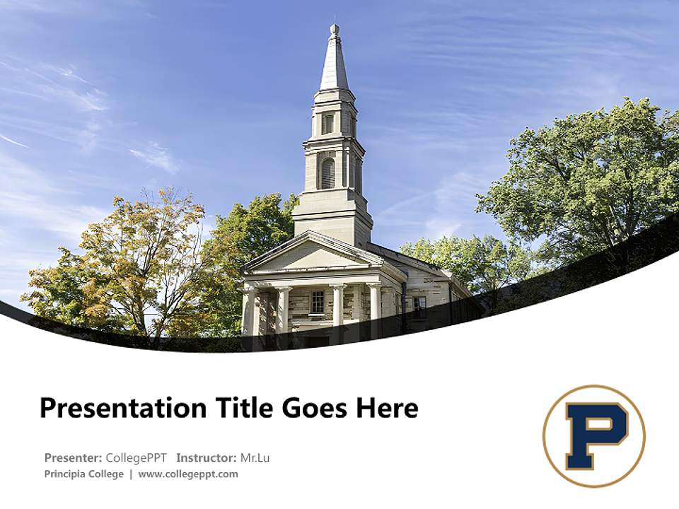 Principia College Course/Courseware Creation PPT Template4:3 ratio PPT effect preview image5