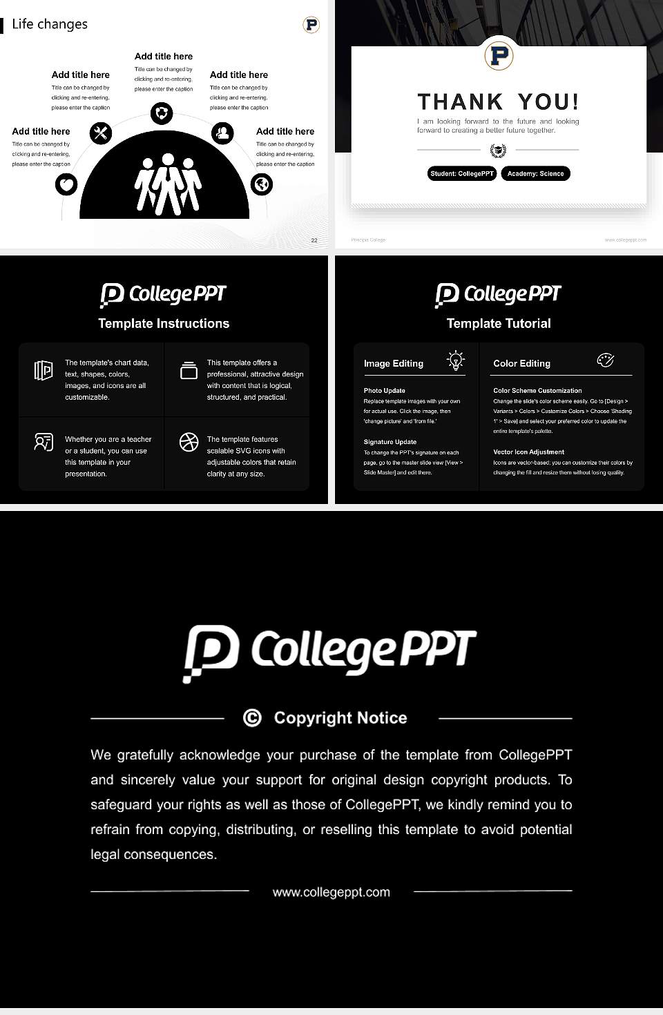 Principia College National Scholarship Defense PPT Template4:3 ratio PPT effect preview image4