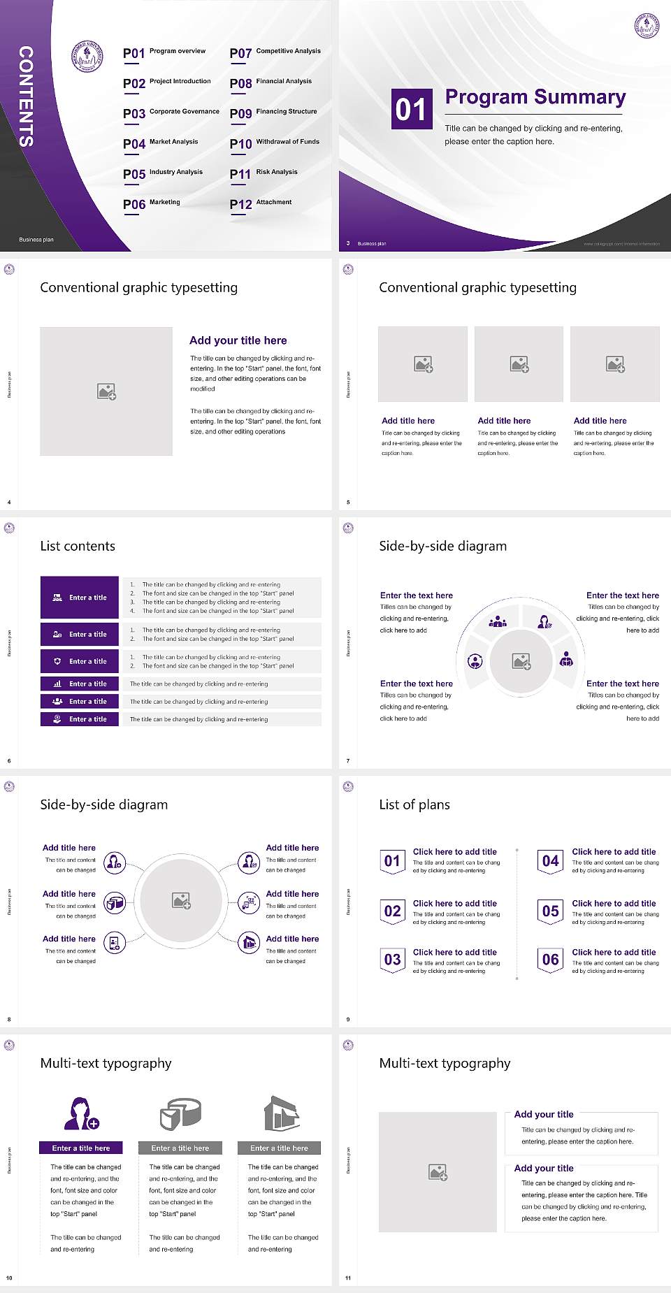 Reformed University Competition/Entrepreneurship Contest PPT Template4:3 ratio PPT effect preview image2