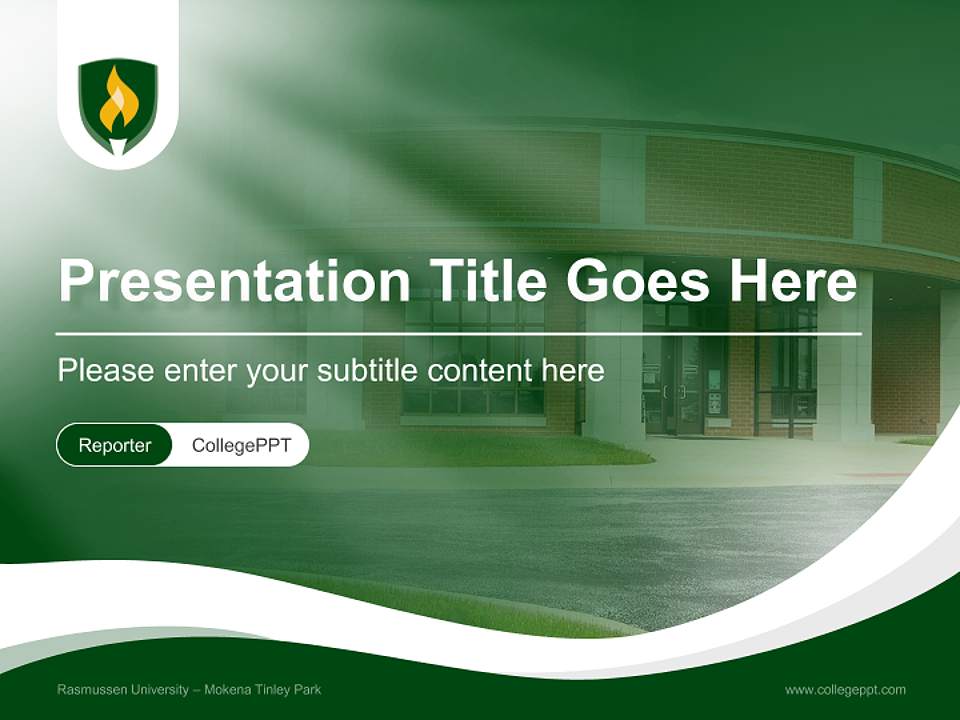 Rasmussen University – Mokena Tinley Park Lecture Sharing and Networking Event PPT Template4:3 ratio PPT effect preview image4