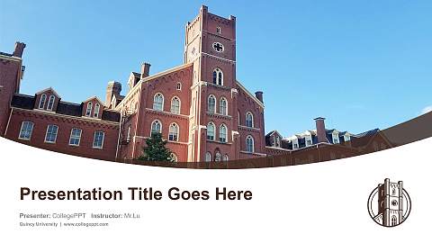 Quincy University Course/Courseware Creation PPT Template
