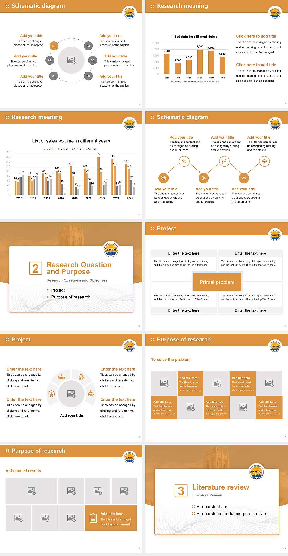 Providence Christian College Graduation Thesis Defense PPT Template4:3 ratio PPT effect preview image3