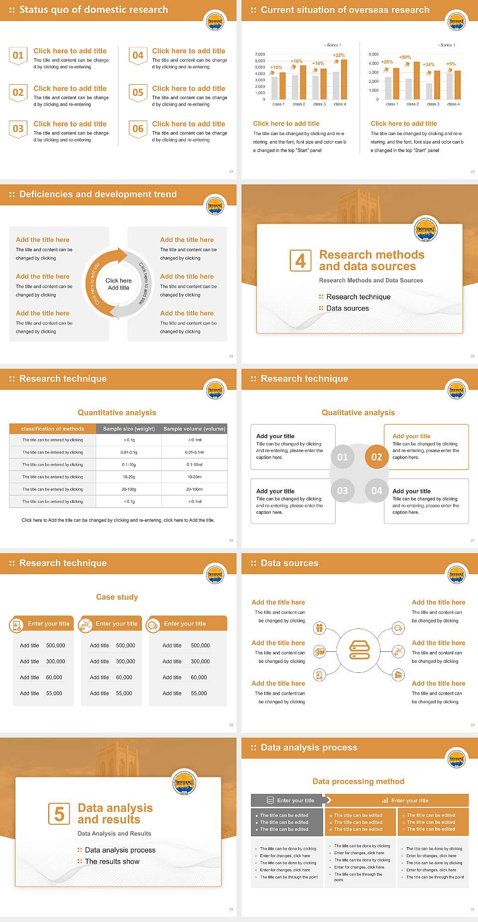 Providence Christian College Graduation Thesis Defense PPT Template4:3 ratio PPT effect preview image4