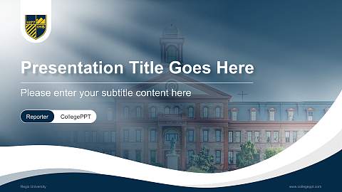 Regis University Lecture Sharing and Networking Event PPT Template