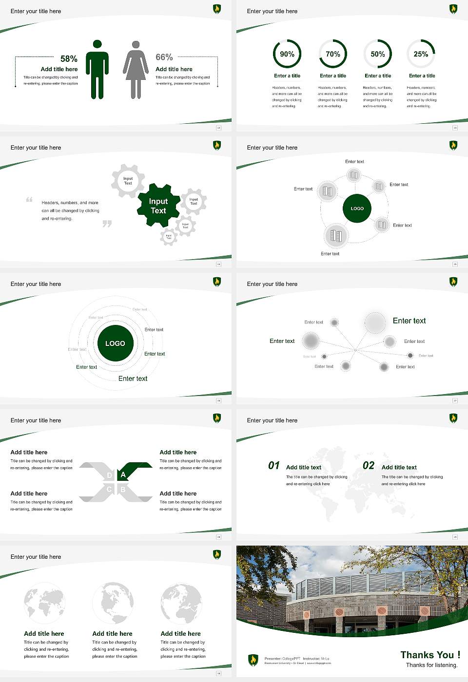 Rasmussen University – St. Cloud Course/Courseware Creation PPT Template16:9 ratio PPT effect preview image4