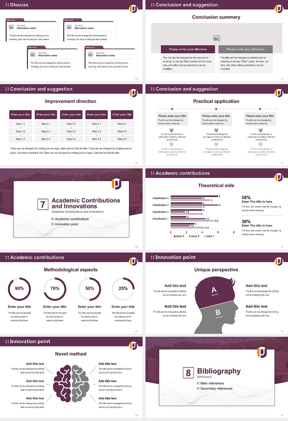 Post University Graduation Thesis Defense PPT Template16:9 ratio PPT effect preview image6