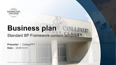 Remington College Shreveport Campus Competition/Entrepreneurship Contest PPT Template