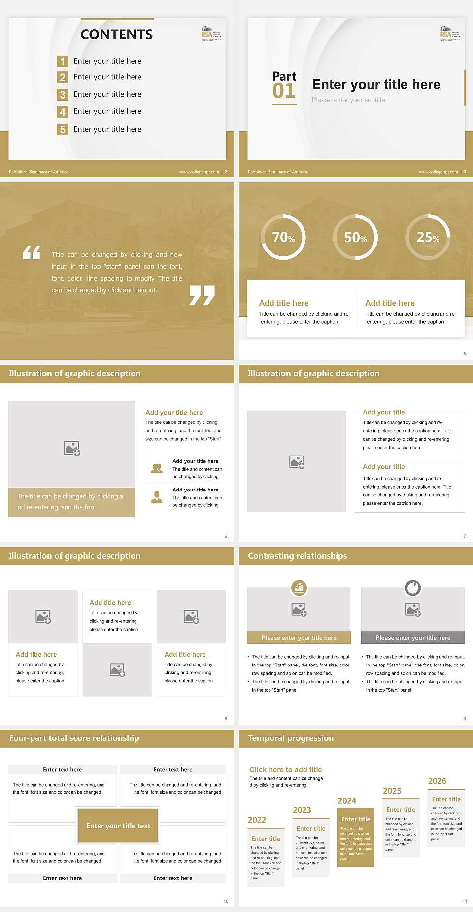 Rabbinical Seminary of America Thesis Proposal/Graduation Defense PPT Template4:3 ratio PPT effect preview image2
