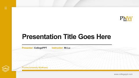 Purdue University Northwest Thesis Proposal/Graduation Defense PPT Template