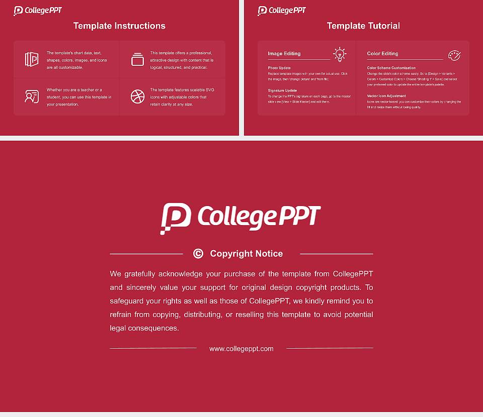 Regis College Course/Courseware Creation PPT Template16:9 ratio PPT effect preview image5