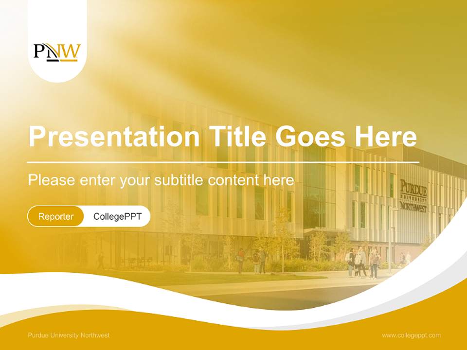 Purdue University Northwest Lecture Sharing and Networking Event PPT Template4:3 ratio PPT effect preview image4