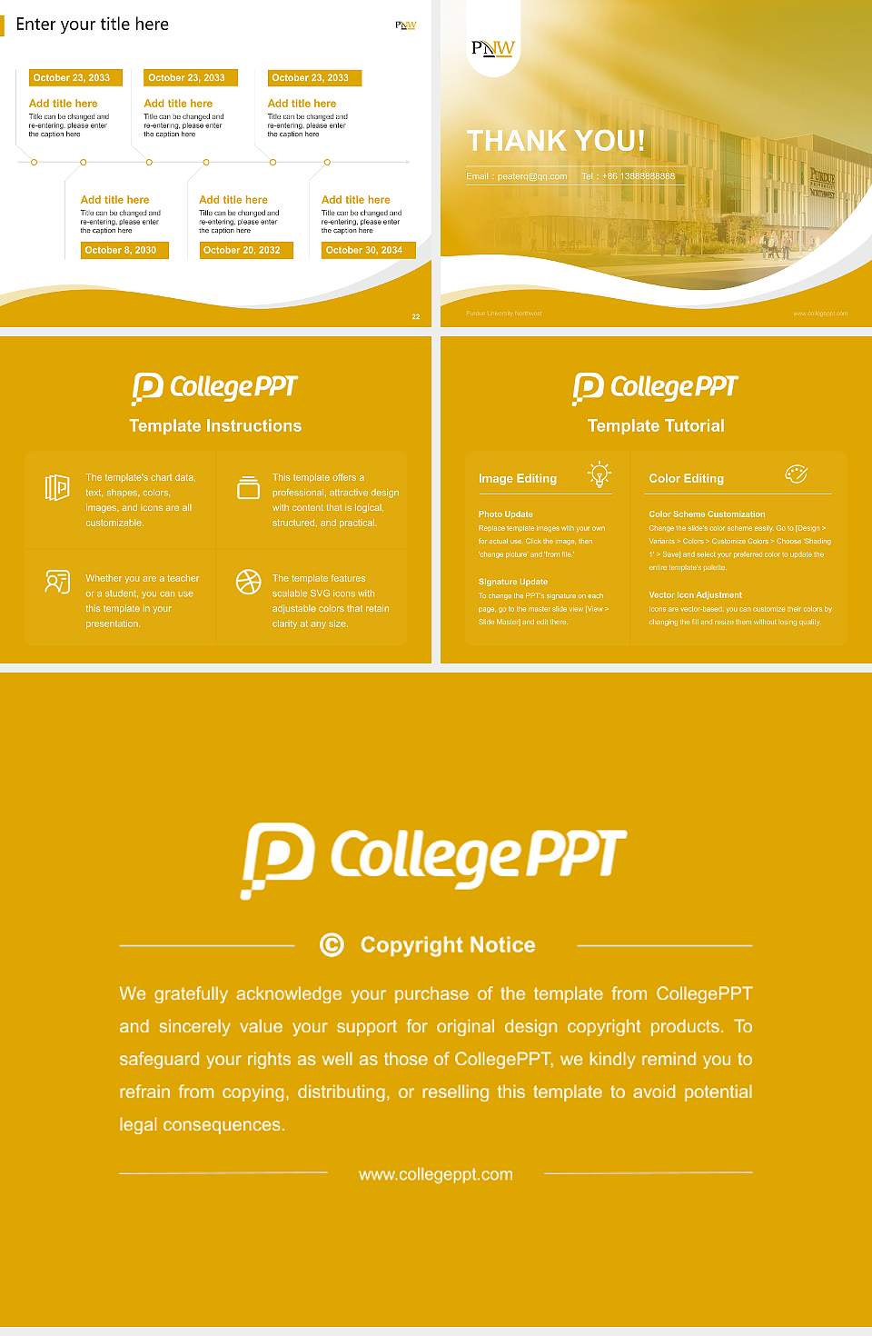 Purdue University Northwest Lecture Sharing and Networking Event PPT Template4:3 ratio PPT effect preview image4