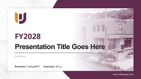 Post University Academic Presentation/Research Findings Report PPT Template