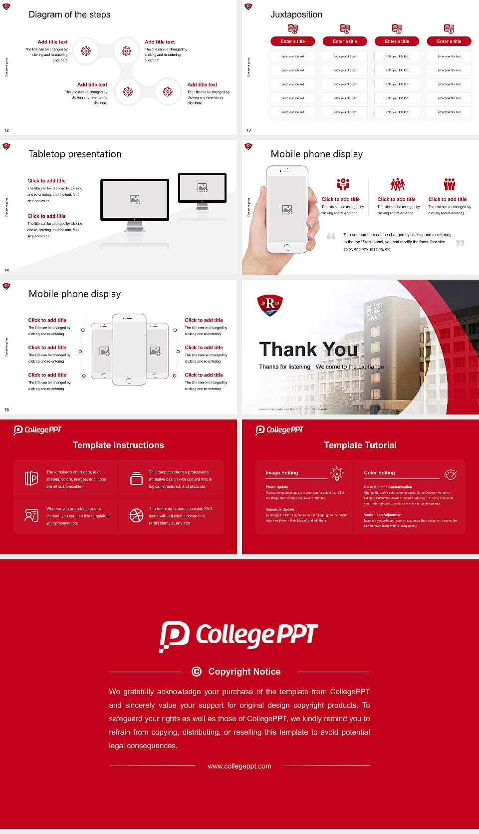 Radford University-Carilion Competition/Entrepreneurship Contest PPT Template16:9 ratio PPT effect preview image9