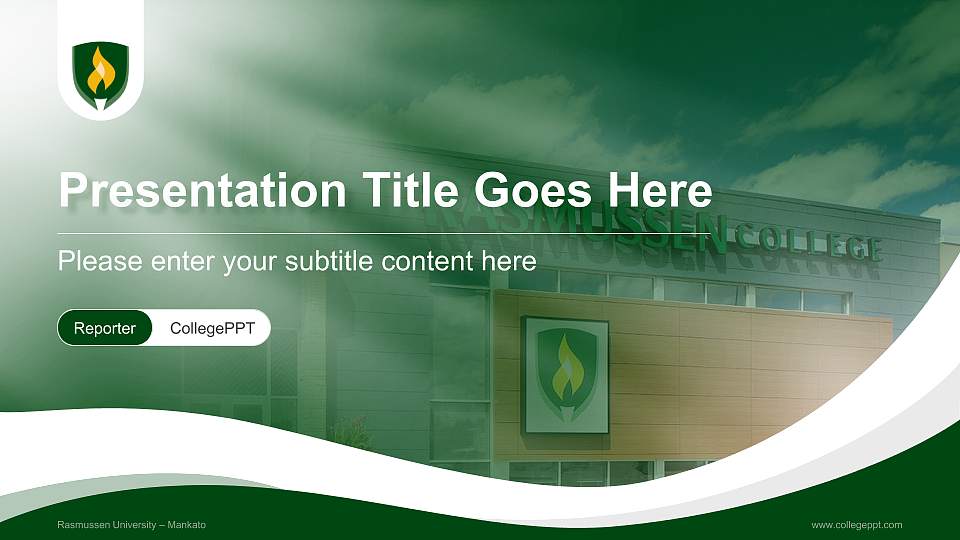 Rasmussen University – Mankato Lecture Sharing and Networking Event PPT Template16:9 ratio PPT effect preview image