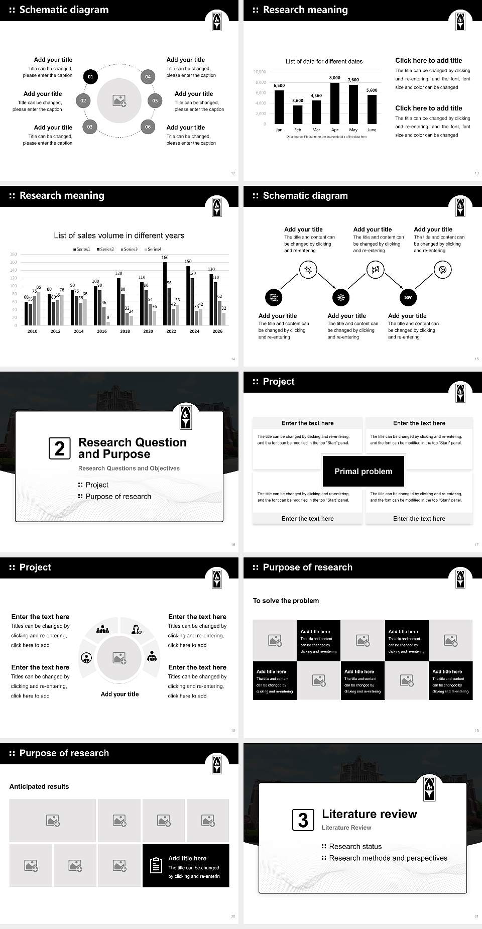 Providence College Graduation Thesis Defense PPT Template4:3 ratio PPT effect preview image3