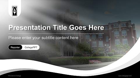 Providence College Lecture Sharing and Networking Event PPT Template