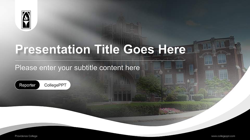 Providence College Lecture Sharing and Networking Event PPT Template16:9 ratio PPT effect preview image